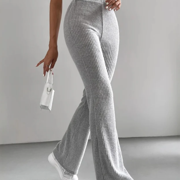 Mirelluna – Gerippte Struktur – Ausgestellte Loungehose