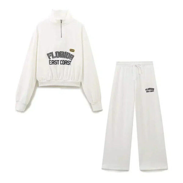 Savannah – Weit geschnittene Hose – Strand-Set mit halbem Reißverschluss