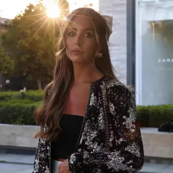 Viatrix – Glänzendes Design – Paillettenjacke